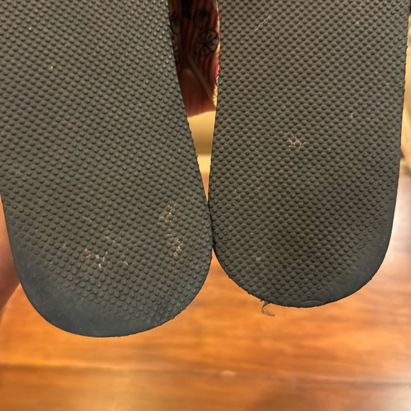 J. Crew Flip Flop Pink Seashell Stripe 10 Wedge Preppy Summer Casual Slip On - Picture 9 of 16